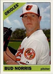 2015 Topps Heritage Base Set Bud Norris #167 card