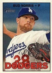 2016 Topps Heritage Base Set Bud Norris #574 card