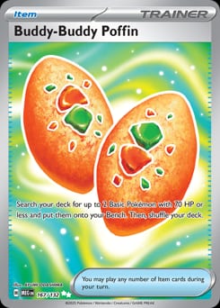 2025 Mega Evolution Buddy-Buddy Poffin #167 card