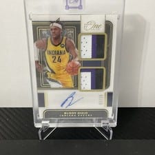 2021-22 Panini One and One Dual Jersey Autographs Buddy Hield #DJ-BHD card