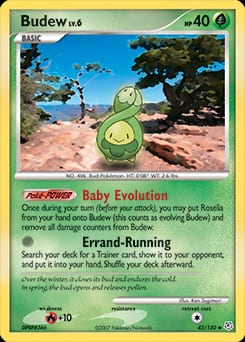 Diamond & Pearl Budew #43 card