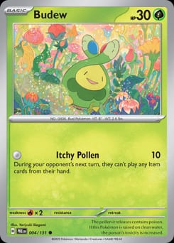 Prismatic Evolutions Budew #4 card