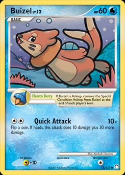 Mysterious Treasures Buizel #75 card