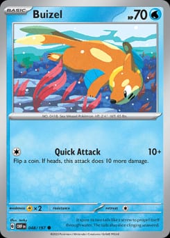 Obsidian Flames Buizel #48 card