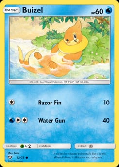 Shining Legends Buizel #22 card
