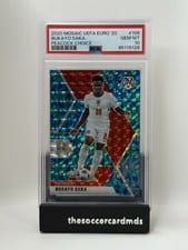 2021 Panini Mosaic UEFA Euro 2020 Bukayo Saka Choice Peacock Mosaic #106 card