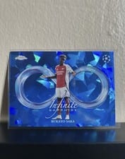 2024 Topps Chrome UEFA Sapphire Infinite Bukayo Saka #IS-8 card