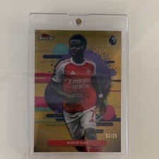 2026 Topps Finest Premier League Bukayo Saka #106 card