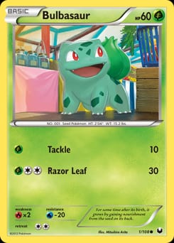 Dark Explorers Bulbasaur #1 card