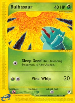 2002 Expedition Base Set Bulbasaur #95 card