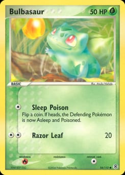 2004 FireRed & LeafGreen Bulbasaur #54 card