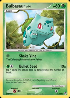 Secret Wonders Bulbasaur #77 card