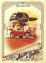 2018 Topps Allen & Ginter Base Set Bullpen Car #18 card