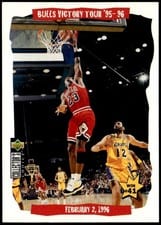 1996-97 Collector's Choice Base Set Bulls Victory Tour '95-96: Win #41 #25 card