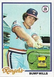 1978 Topps Base Set Bump Wills #23 card