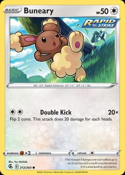 Fusion Strike Buneary #212 card