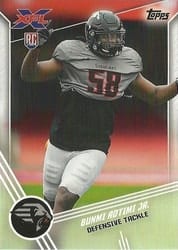 2020 Topps XFL Base Set Bunmi Rotimi Jr #128 card