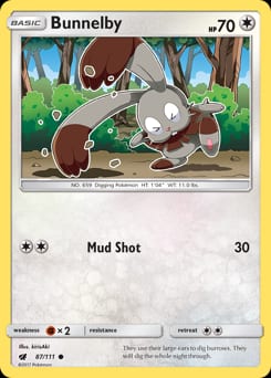 Crimson Invasion Bunnelby #87 card