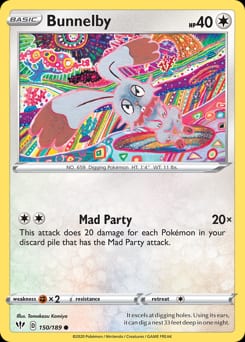 Darkness Ablaze Bunnelby #150 card