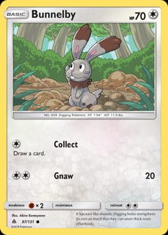 2018 Forbidden Light Bunnelby #97 card