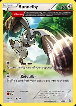 Primal Clash Bunnelby #121 card