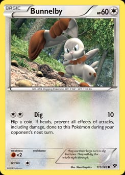XY Bunnelby #111 card