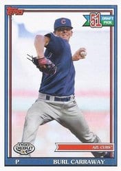 2021 Topps Pro Debut Base Set Burl Carraway #PD-191 card