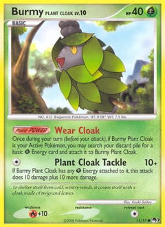 POP Series 7 Burmy Plant Cloak #11 card