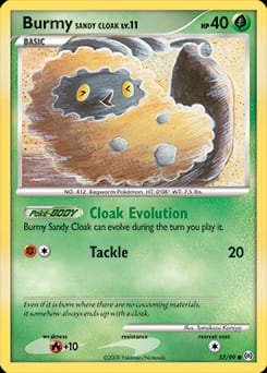 Arceus Burmy Sandy Cloak #57 card