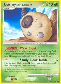 POP Series 7 Burmy Sandy Cloak #12 card