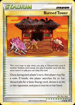 2010 HS—Undaunted Burned Tower #71 card