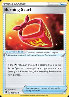 Rebel Clash Burning Scarf #155 card