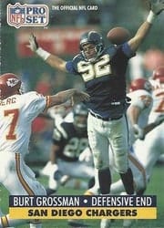 1991 Pro Set Base Set Burt Grossman #283 card