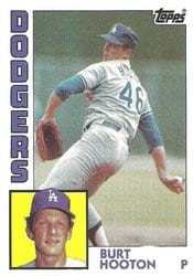 1984 Topps Base Set Burt Hooton #15 card