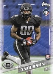 2019 Topps AAF Base Set Busta Anderson #127 card