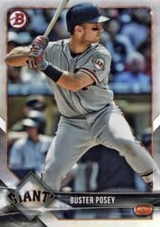 2018 Bowman Base Set Buster Posey #79 card