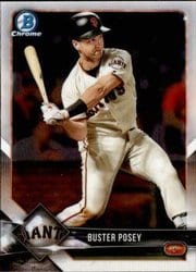 2018 Bowman Chrome Base Set Buster Posey #59 card