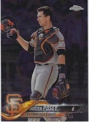 2018 Topps Chrome Base Set Buster Posey #29 card