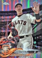 2018 Topps Chrome Base Set Buster Posey #29b card
