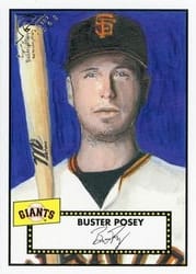 2018 Topps Gallery Heritage Buster Posey #H-25 card