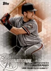 2018 Topps Update An International Affair Buster Posey #IA-44 card