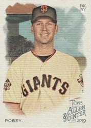 2019 Topps Allen & Ginter Base Set Buster Posey #52 card