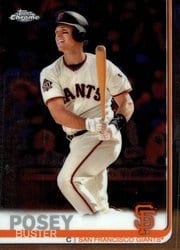 2019 Topps Chrome Base Set Buster Posey #82 card