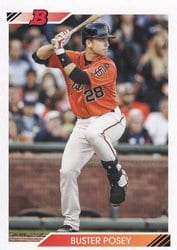 2020 Bowman Heritage Base Set Buster Posey #86 card