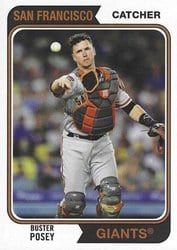 2020 Topps Archives Base Set Buster Posey #132 card