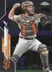 2020 Topps Chrome Base Set Buster Posey #157 card