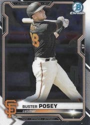2021 Bowman Chrome Base Set Buster Posey #31 card