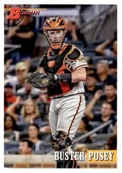 2021 Bowman Heritage Base Set Buster Posey #56 card