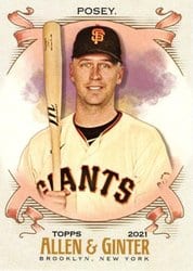 2021 Topps Allen & Ginter Base Set Buster Posey #13 card