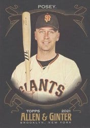 2021 Topps Allen & Ginter X Base Set Buster Posey #13 card